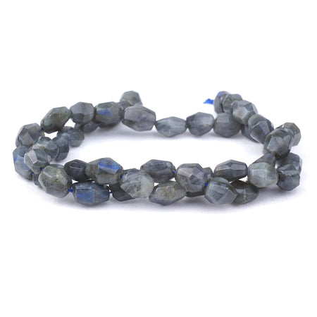 8X10mm Dark Labradorite Natural Simple Cut Nugget AA Grade - 15-16 Inch - Goody Beads