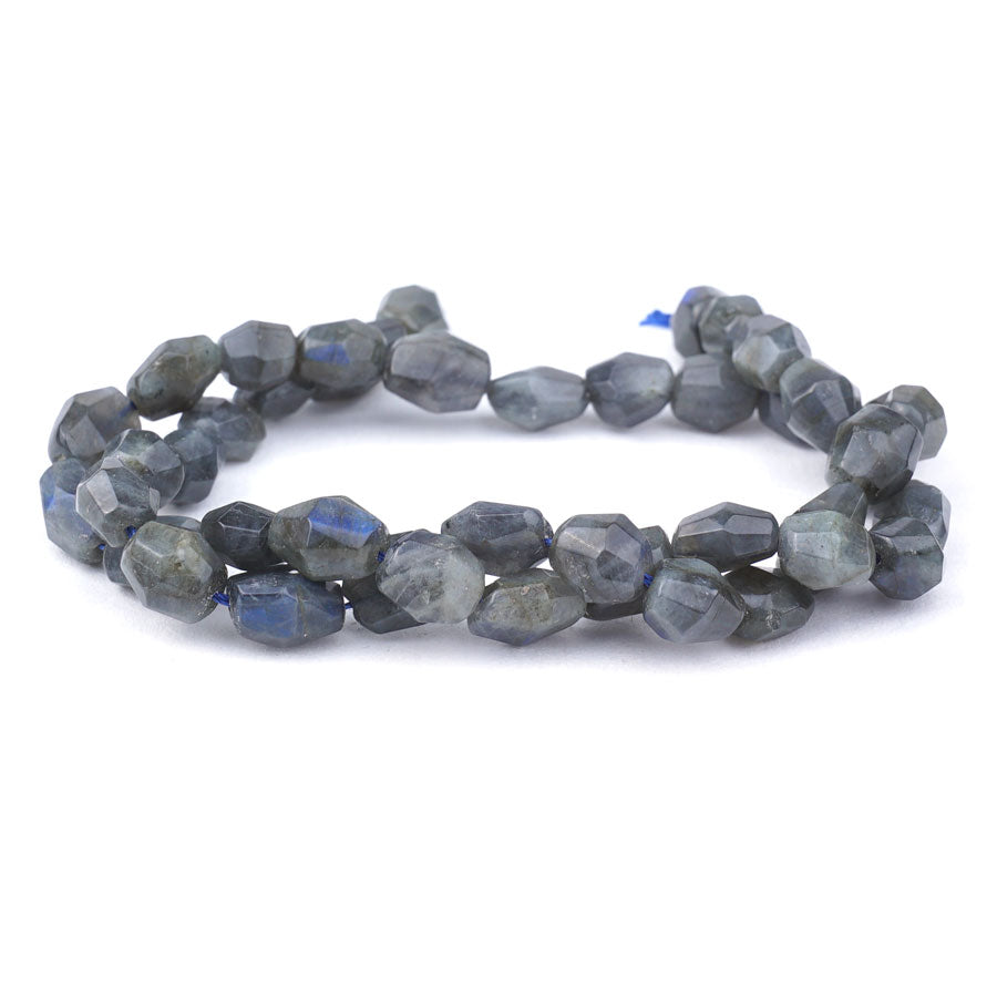 8X10mm Dark Labradorite Natural Simple Cut Nugget AA Grade - 15-16 Inch - Goody Beads