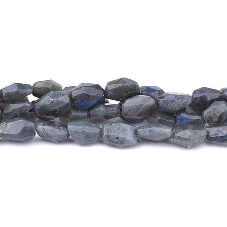 8X10mm Dark Labradorite Natural Simple Cut Nugget AA Grade - 15-16 Inch - Goody Beads