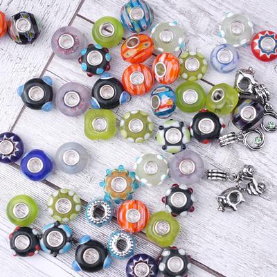 Carnival Brights Large-Hole Bead Mix - 50 Pieces