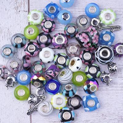Back to Black Large-Hole Bead Mix - 50 Pieces