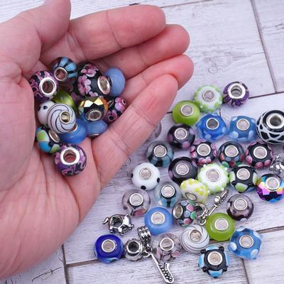 Back to Black Large-Hole Bead Mix - 50 Pieces