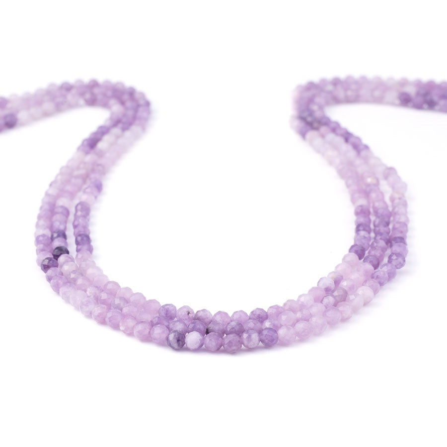 Lepidolite 3mm Round Banded - 15-16 Inch - Goody Beads