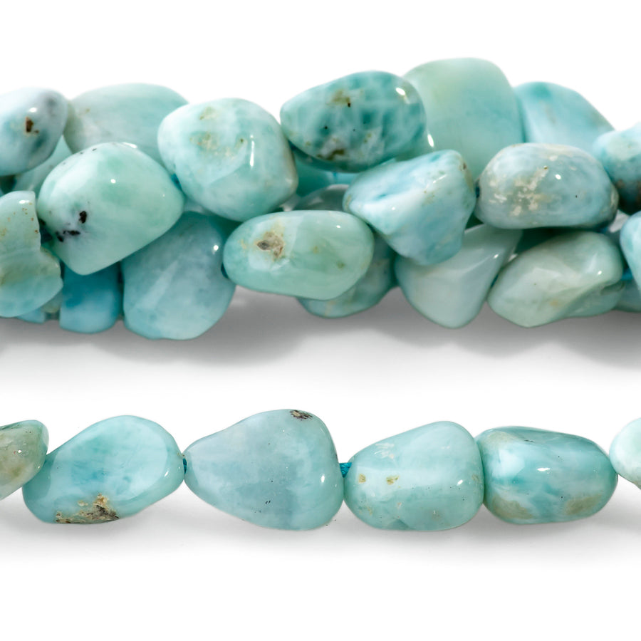 Larimar 7x9-8x10mm Pebble - 15-16 Inch