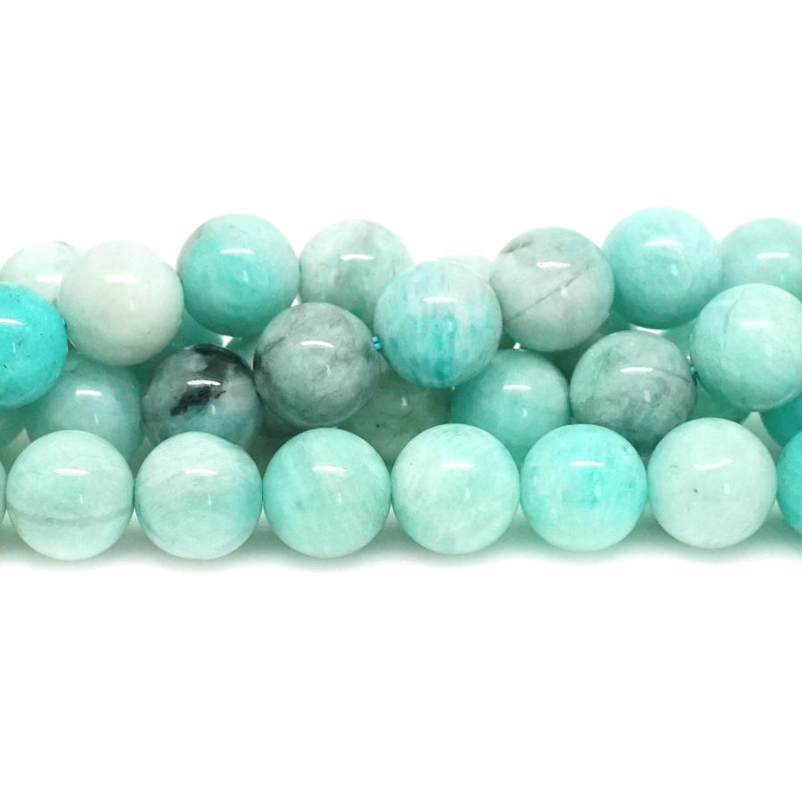 Madagascar Black Amazonite Light 10mm Round - 15-16 Inch