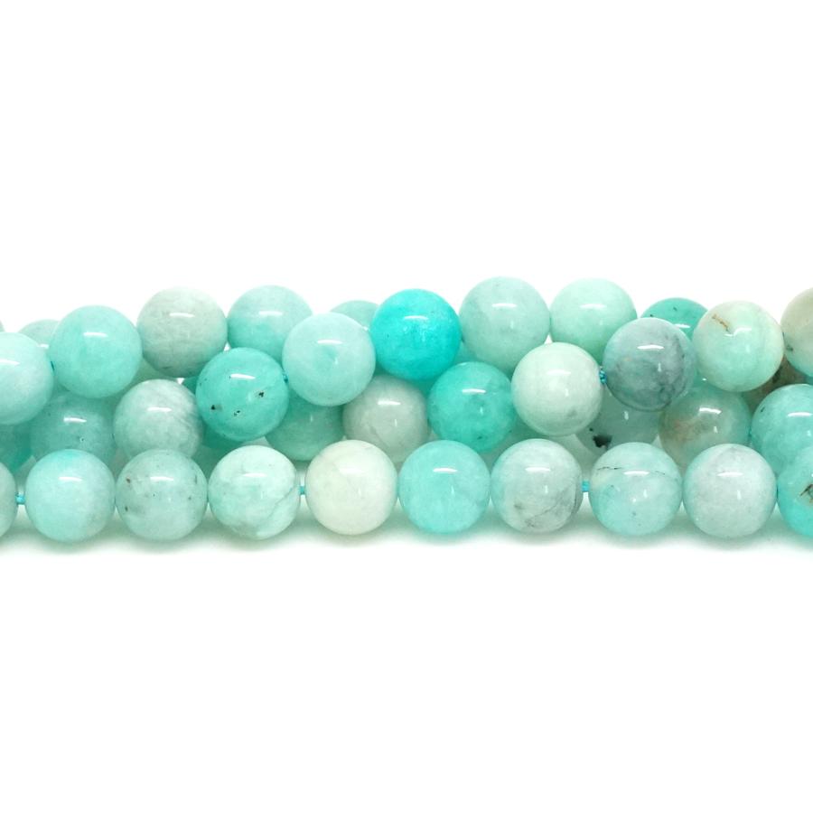 Madagascar Black Amazonite Light 8mm Round - 15-16 Inch