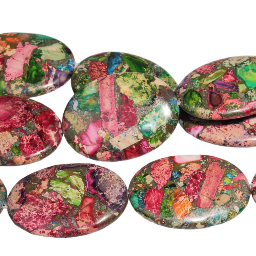 Mardi Gras Impression Jasper 30x40 Oval