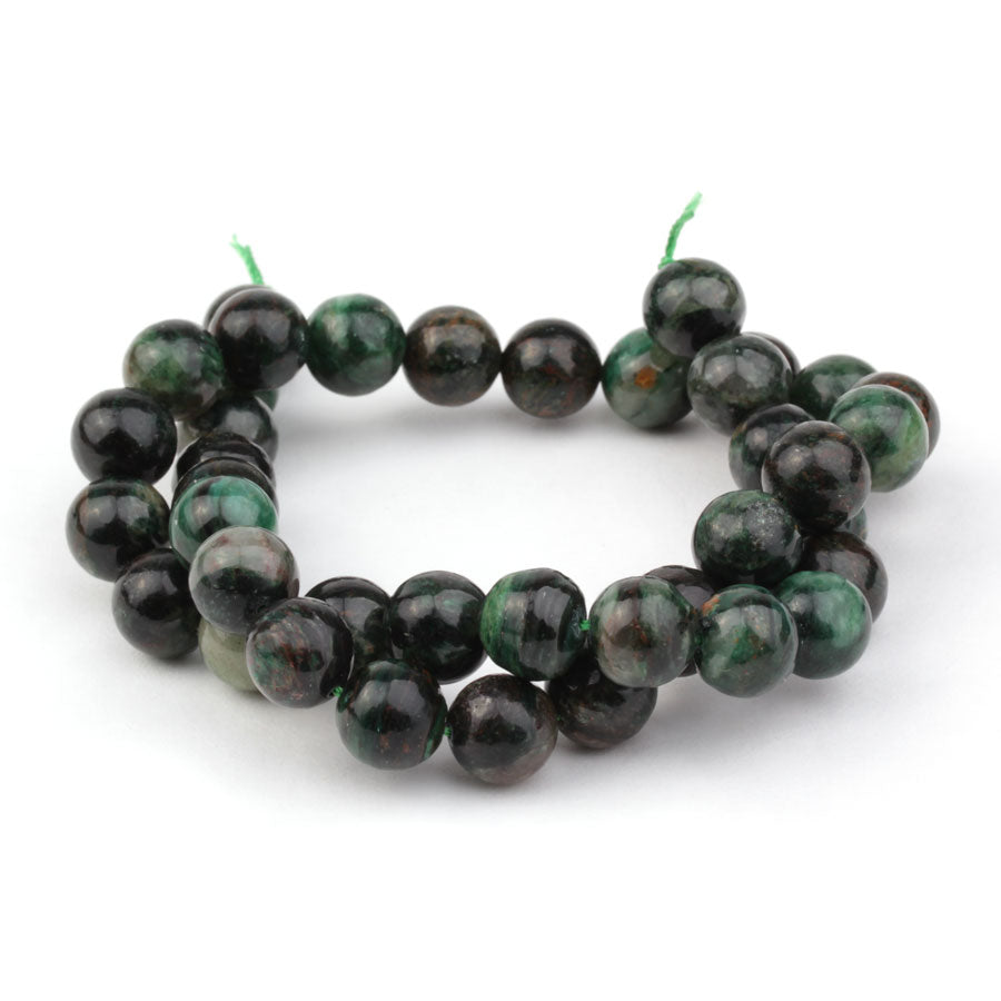 Mica 10mm Round Green Phlogopite - Limited Editions - Goody Beads