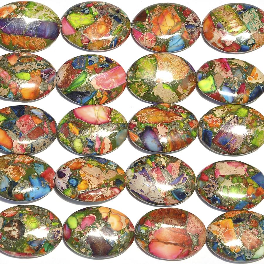 Mardi Gras Impression Jasper 18x25 Oval