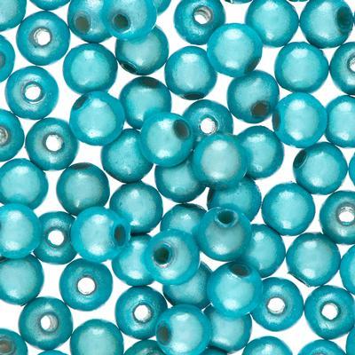 6mm Aqua Blue Miracle Bead - Goody Beads
