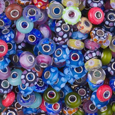 Assorted Large-Hole Beads Wholesale Mega Mix