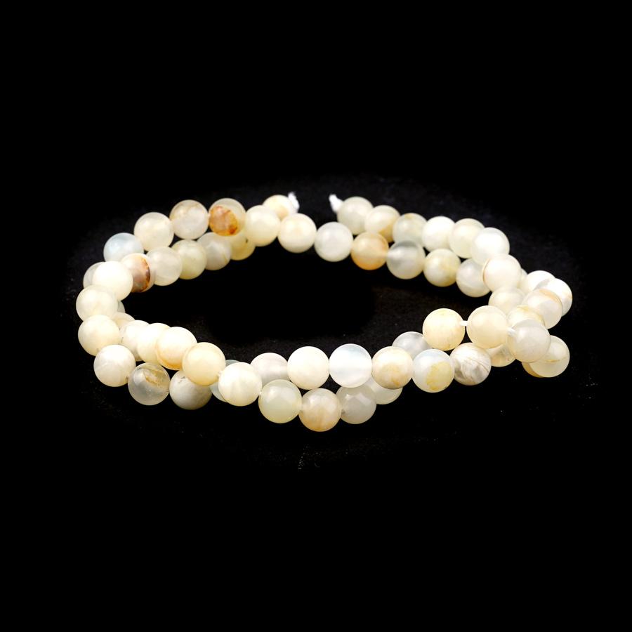 Moonstone 6mm Round Sunset - 15-16 Inch