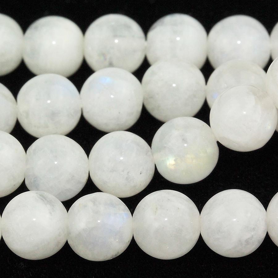 Moonstone (Rainbow) 8mm Round 15-16 Inch