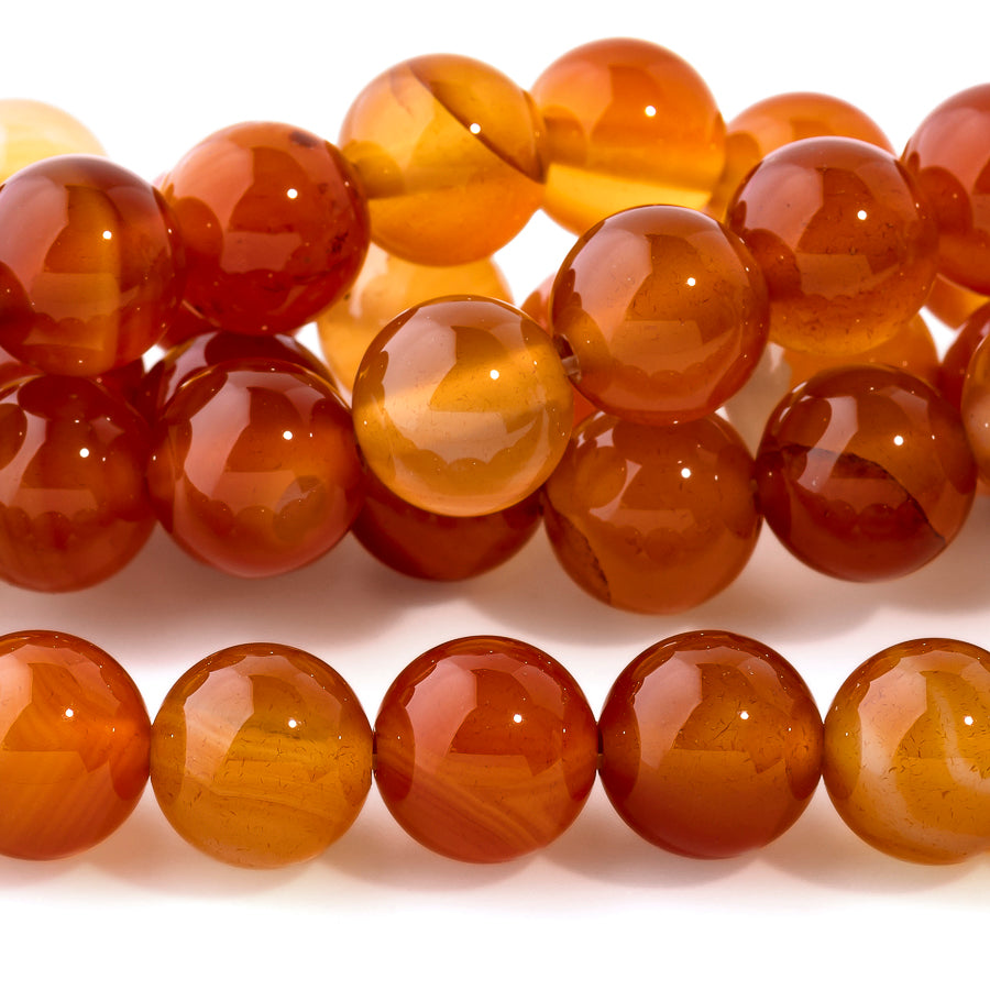 Natural Agate 10mm Round - 15-16 Inch