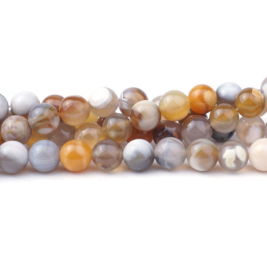 Natural Agate 8mm Round - Limited Editions