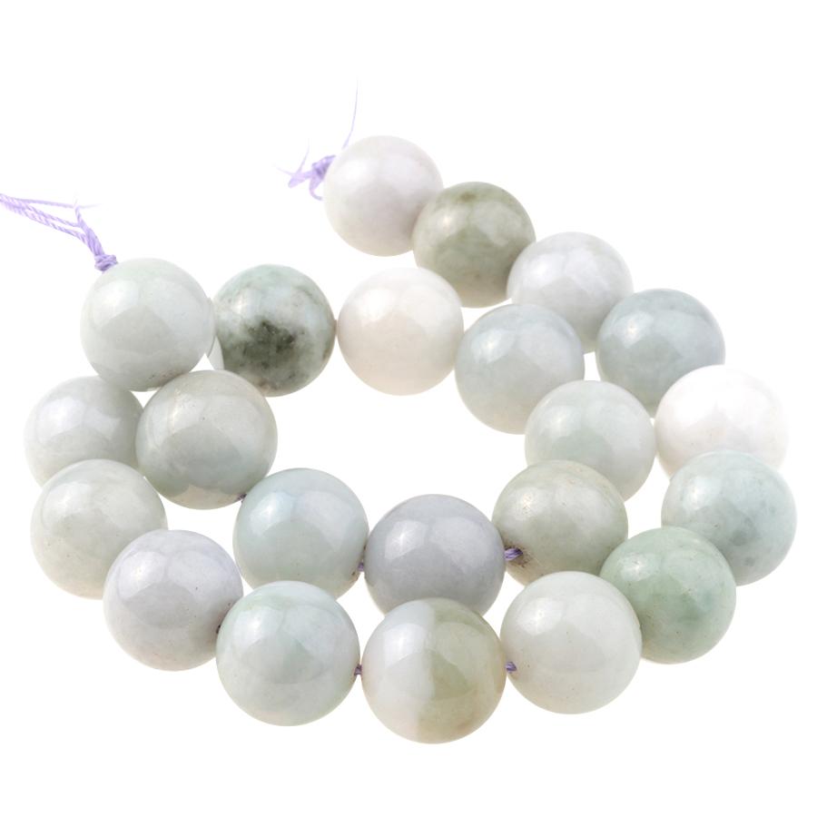 Natural Burmese Jade 18mm Round 15-16 Inch