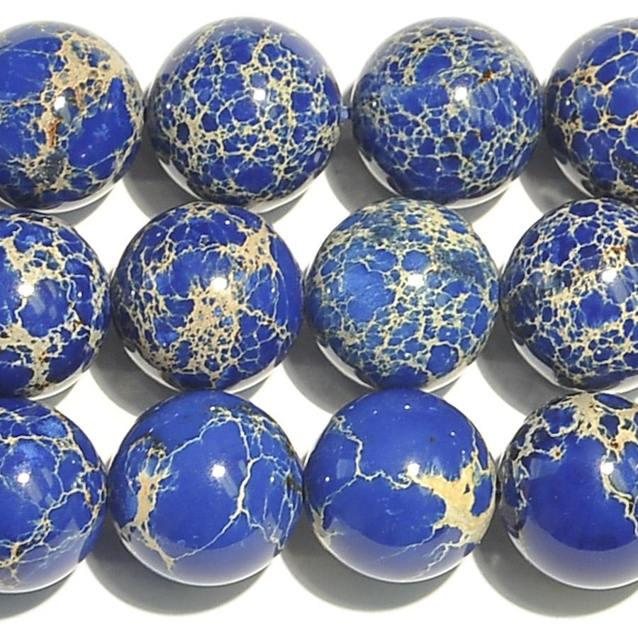 Navy Impression Jasper 12mm Round