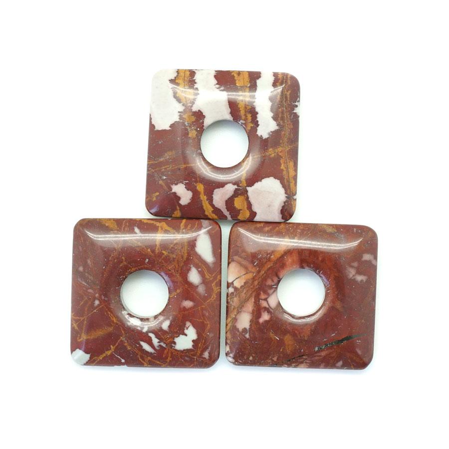 Noreena Jasper  40mm Square Donut - Pendant