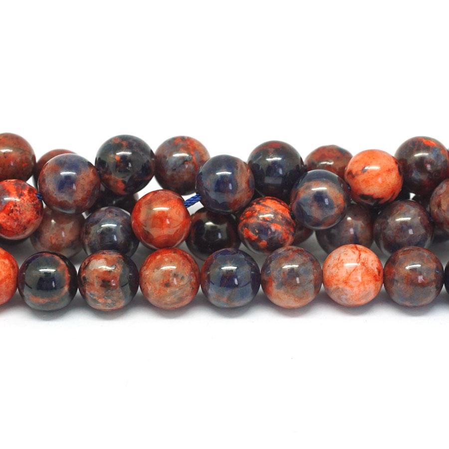 Orange Sodalite DYED 10mm Round 15-16 Inch