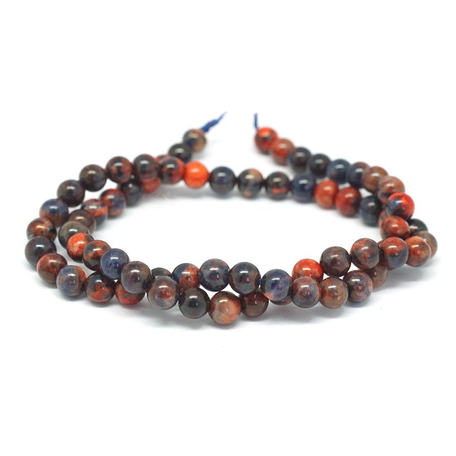 Orange Sodalite DYED 6mm Round 15-16 Inch