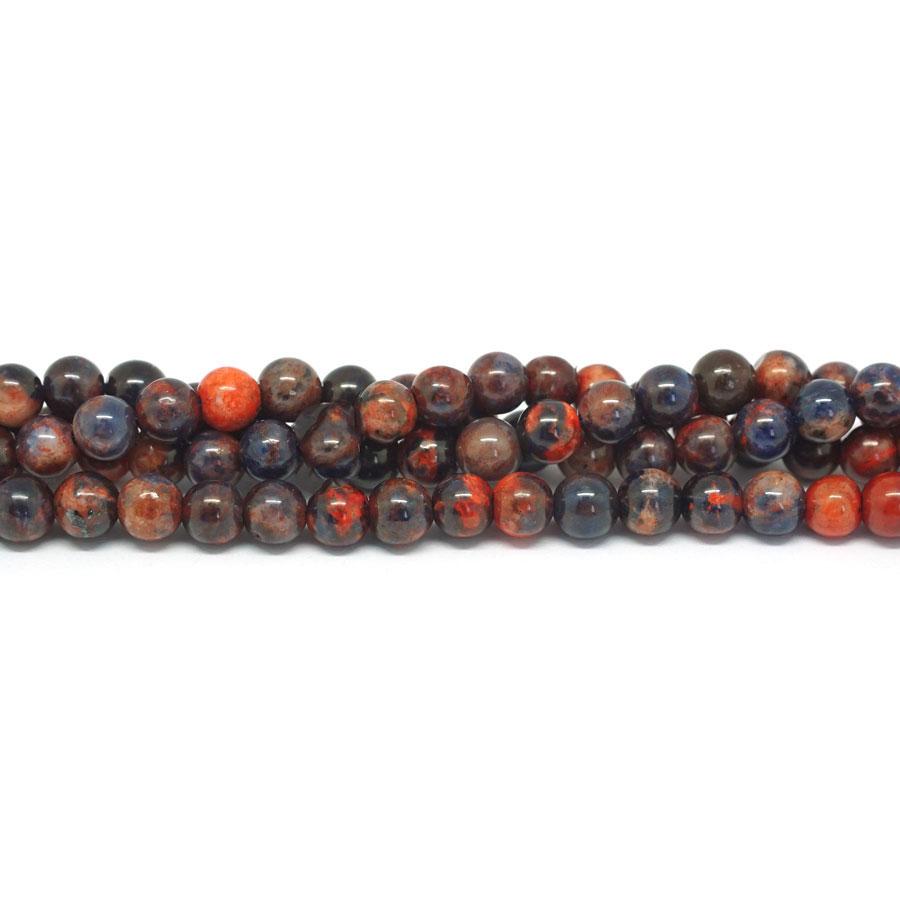 Orange Sodalite DYED 6mm Round 15-16 Inch