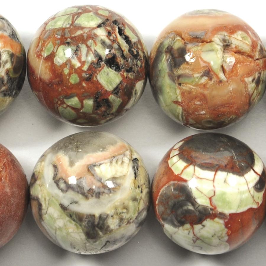 Peacock Jasper 18mm Round