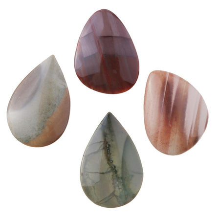 Imperial Jasper 27x30-32x40mm Free Form Drop Pendant