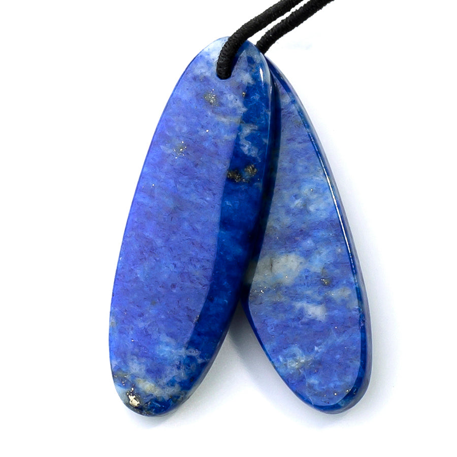 Lapis 8x28mm Oval Pair - Pendant