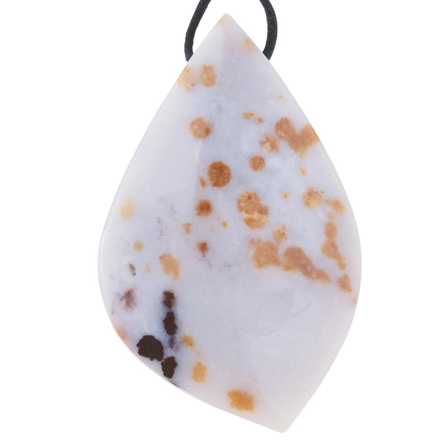 Polka Dot Chalcedony 35x52-64mm Free Form Pendant