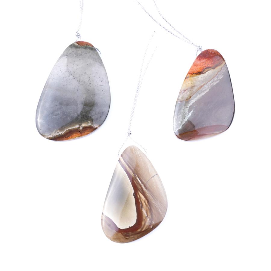 Polychrome 30x58-60x80mm Free Form Pendant