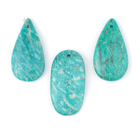 Russian Amazonite 20-40mm Natural Oval Freeform - Pendant