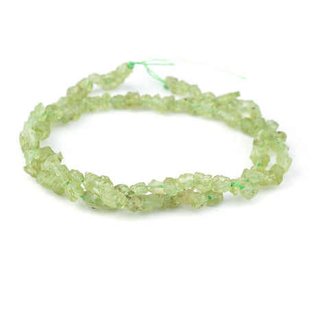 4X6mm Peridot Natural Rough Nugget A Grade - 15-16 Inch - Goody Beads