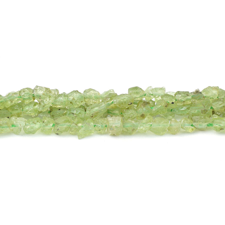 4X6mm Peridot Natural Rough Nugget A Grade - 15-16 Inch - Goody Beads