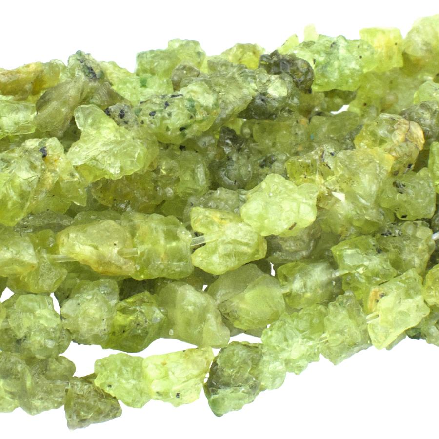 Peridot 6x8-11x13 Rough Nugget - Goody Beads