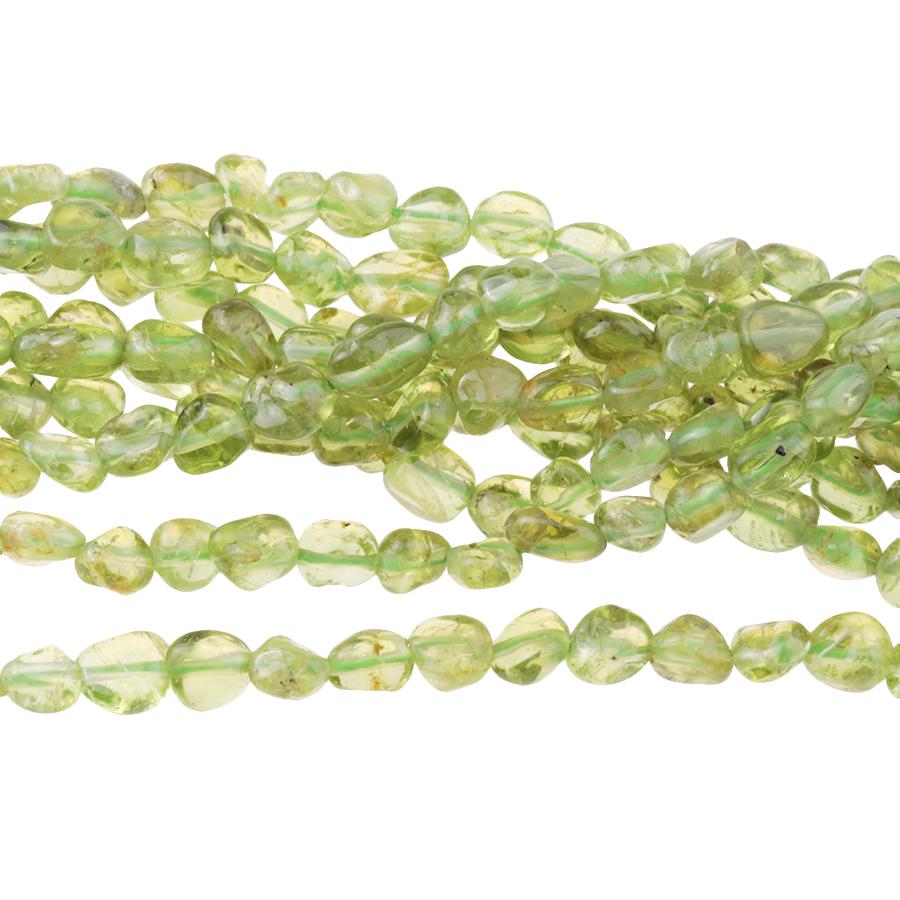 Peridot 5-6mm Pebble Strand 15-16 Inch