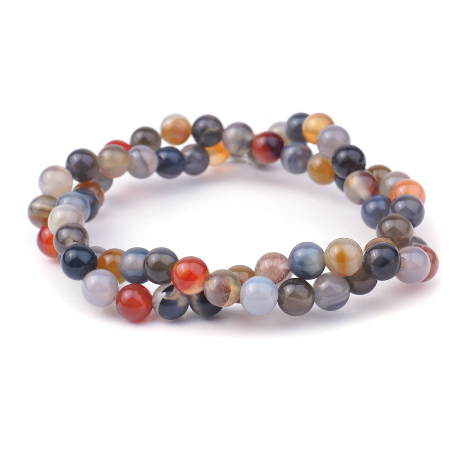 Persian Gulf Agate 6mm Round - Limited Editions - Goody Beads