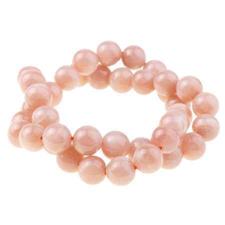 Peach Moonstone (AA) 10mm Round 15-16 Inch