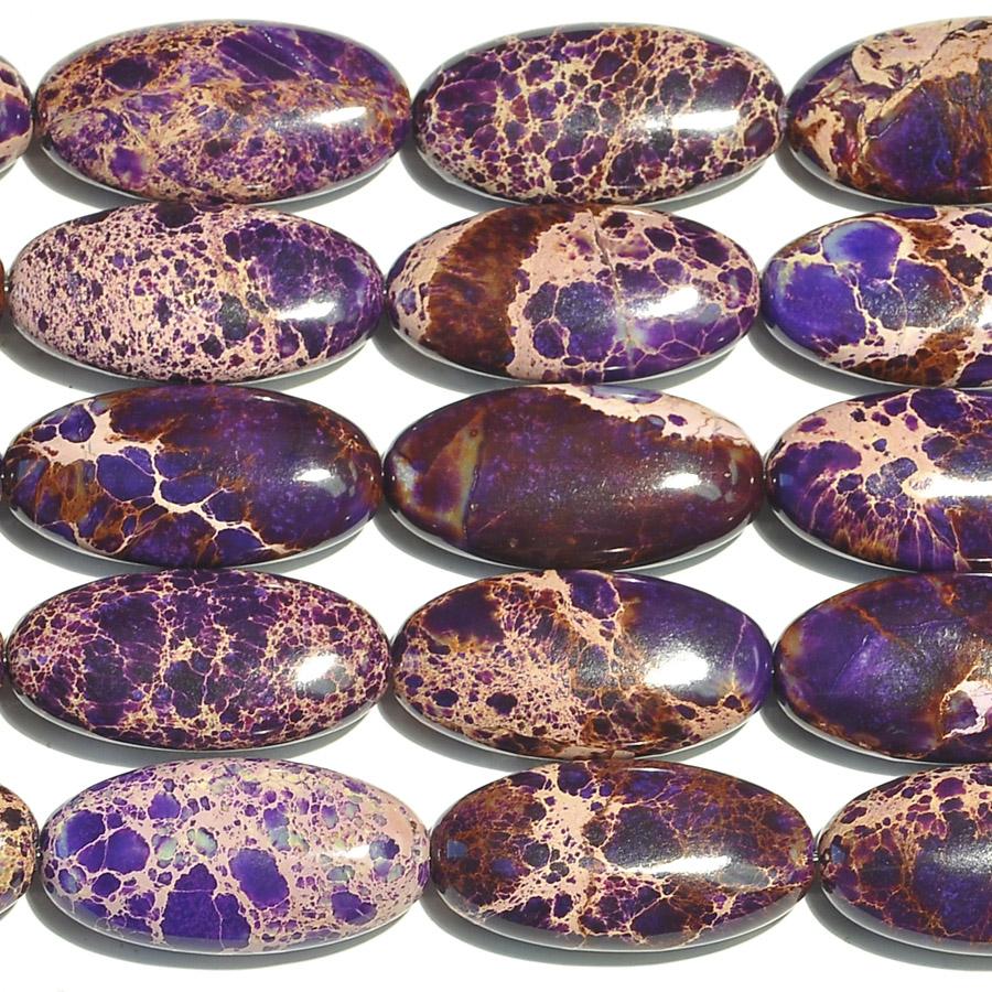 Purple Impression Jasper 15x30 Oval