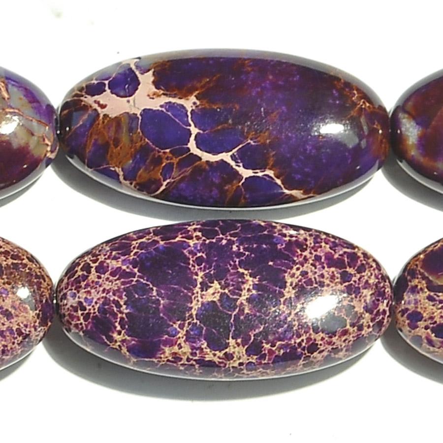 Purple Impression Jasper 15x30 Oval