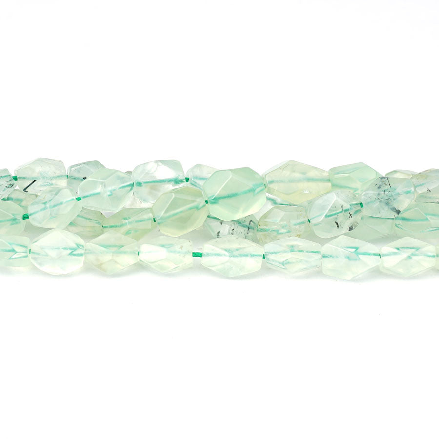 Prehnite 6X8mm-10X12mm Faceted Freeform Oval - Limited Editions - Goody Beads