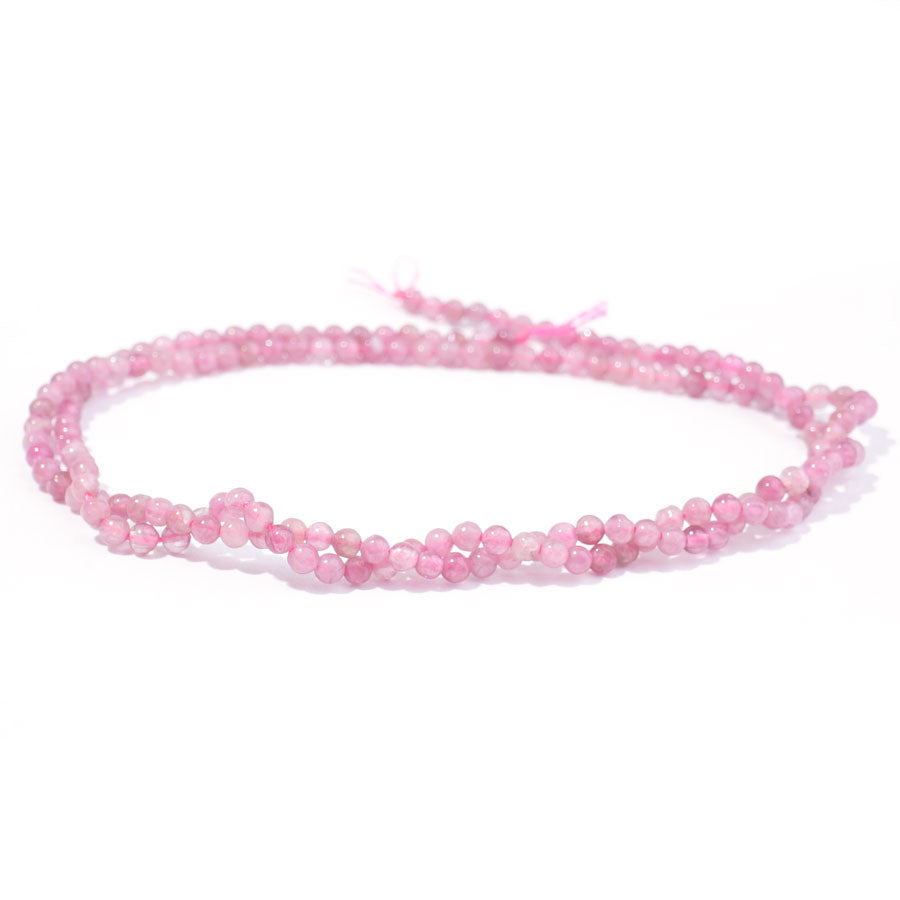 Pink Tourmaline 2mm Round Faceted A Grade - 15-16 Inch - Goody Beads