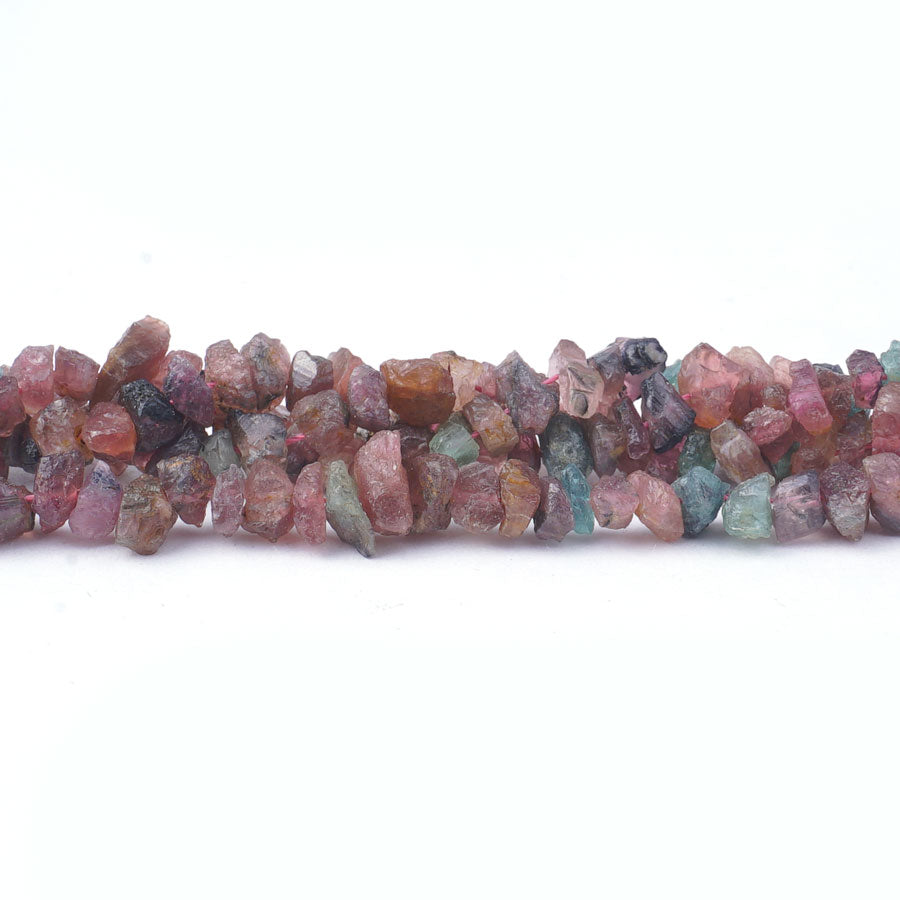 Pink Tourmaline 6X8mm Rough Nugget Side Drill AA Grade - Limited Editions - Goody Beads