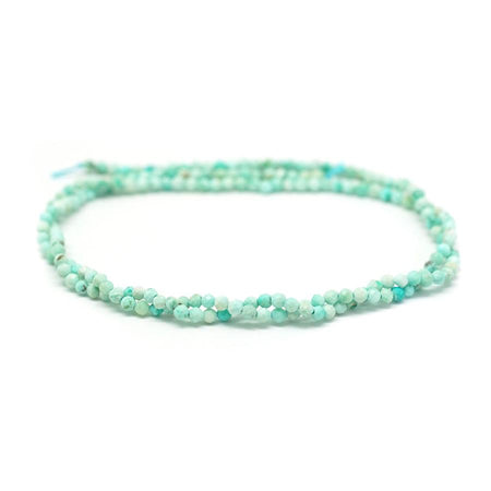 Peruvian Turquoise Faceted 2mm Round - 15-16 Inch