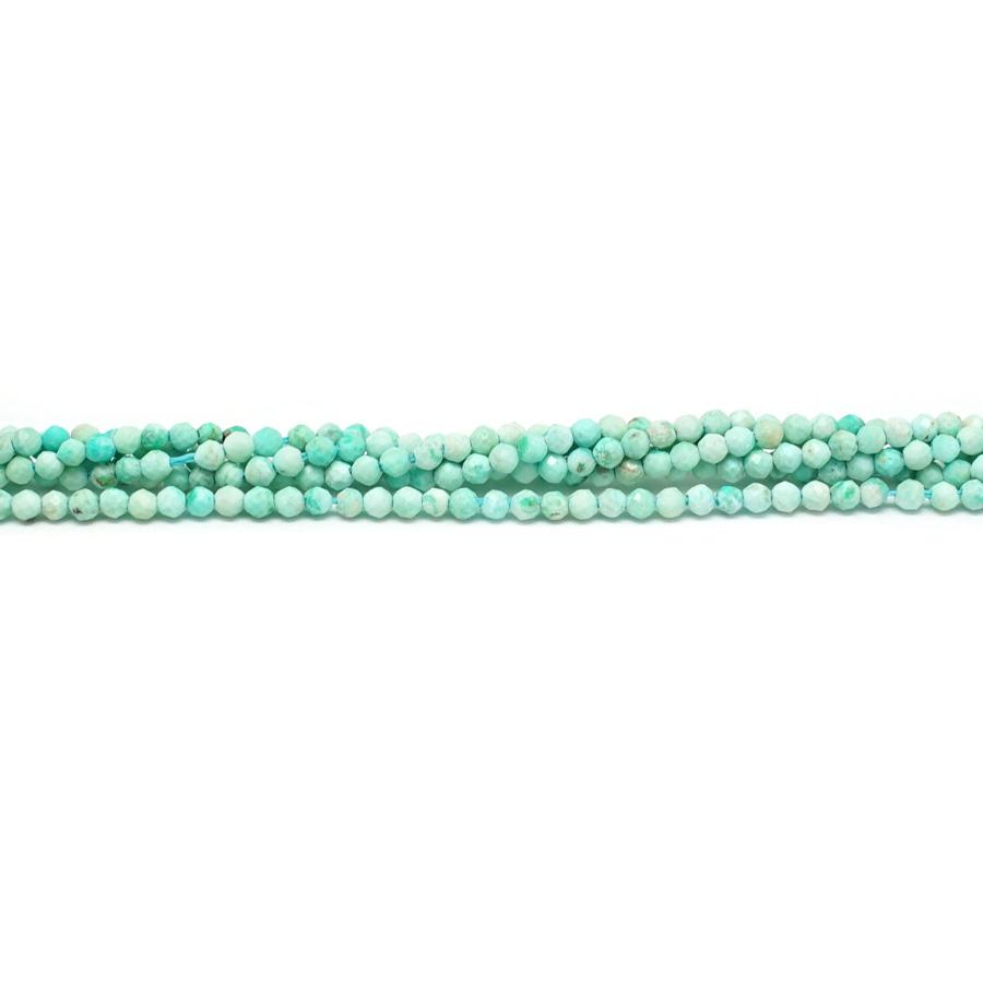 Peruvian Turquoise Faceted 2mm Round - 15-16 Inch