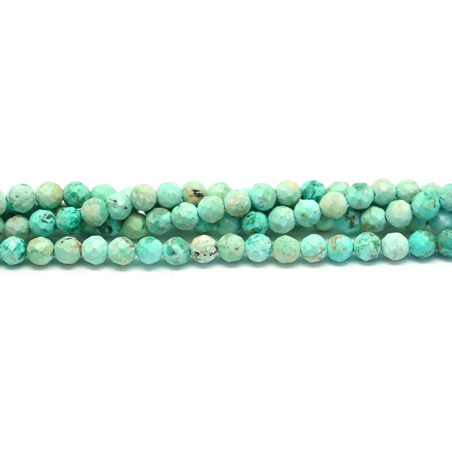 Peruvian Turquoise Faceted 4mm Round - 15-16 Inch