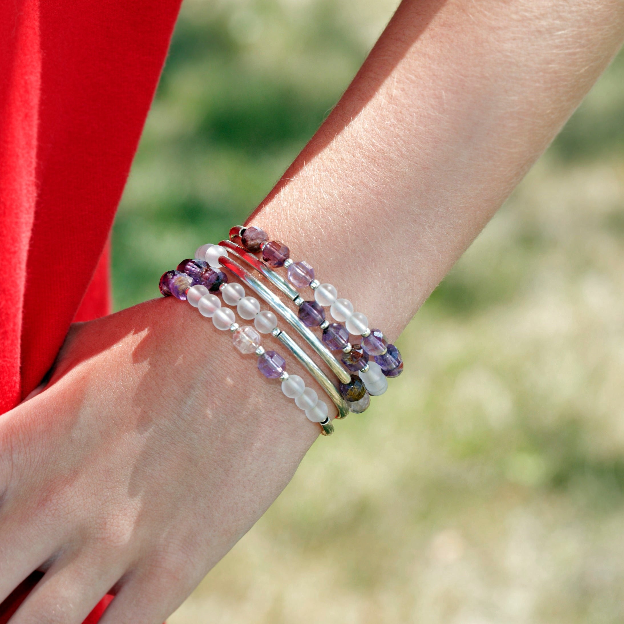 DIY Cacoxenite Wrap Bracelet with Energy Prism - Goody Beads