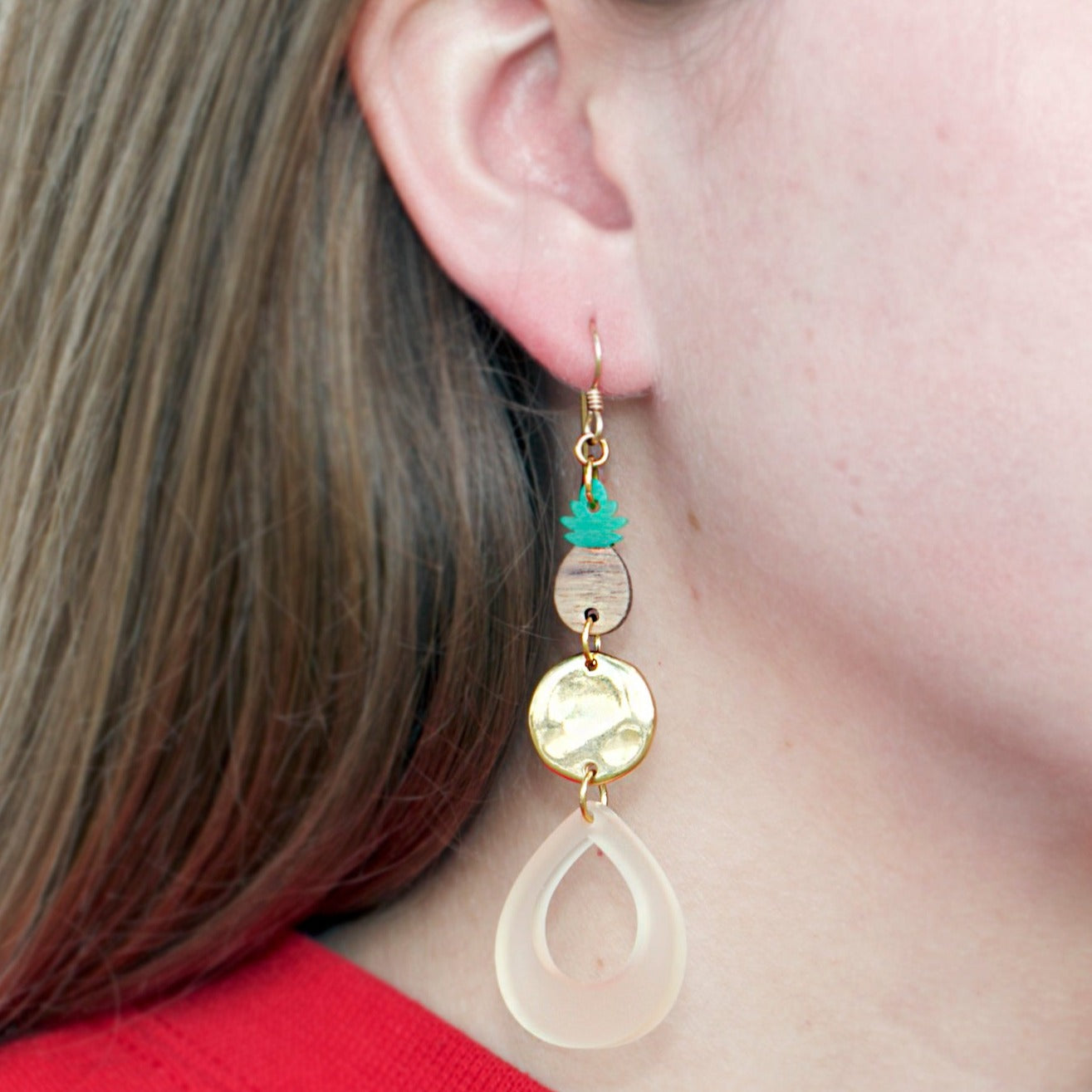 DIY Tropical Holiday Gold Earrings - Goody Beads