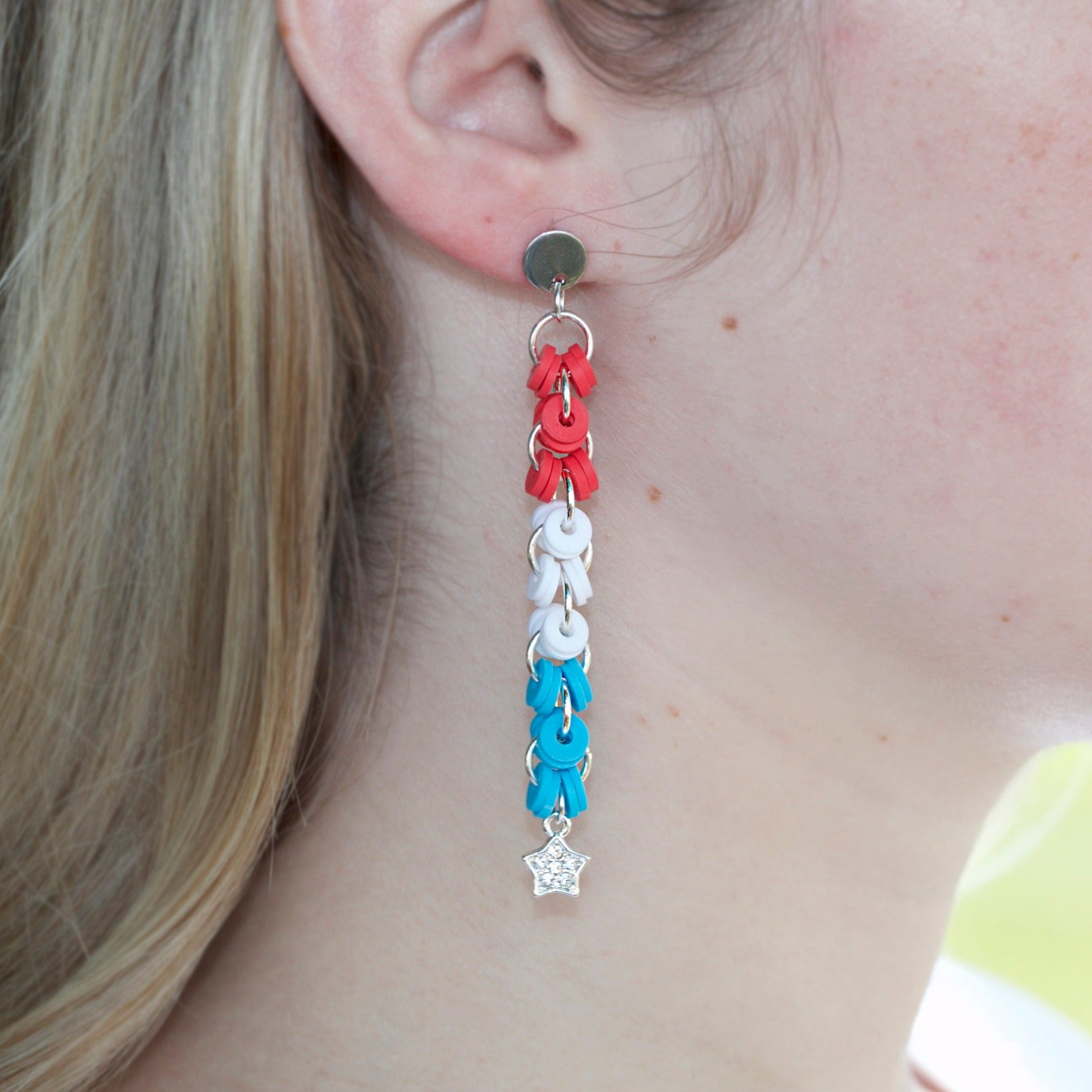 DIY American Woman Vinyl Earrings - Goody Beads