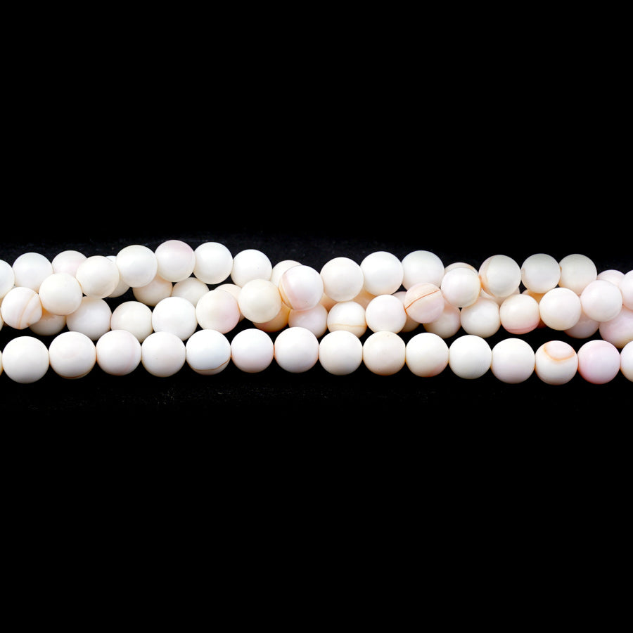 Queen Conch 6mm Round - 15-16 Inch - Goody Beads
