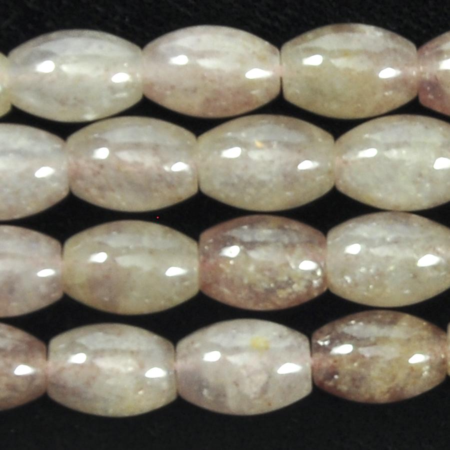 Raspberry Quartz 7x10 Rice Bead